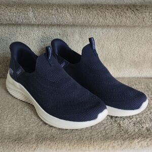 Skechers Navy Blue Slip-On Sneakers
